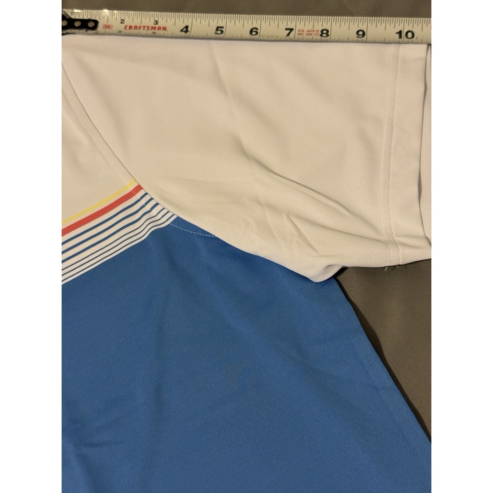 Peter Millar Men 2XL White‎ Blue Crown Crafted Soul Performance Polo Shirt - Picture 7 of 12